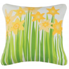 Kate Nelligan Daffodil Cotton Throw Pillow KCTE1078
